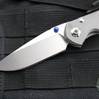 Chris Reeve Small Inkosi- Glass Blasted Titanium Finished Handle- Drop Point Magnacut Steel Blade SIN-1108