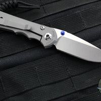 Chris Reeve Small Inkosi- Glass Blasted Titanium Finished Handle- Drop Point Magnacut Steel Blade SIN-1108