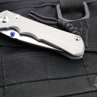 Chris Reeve Small Inkosi- Glass Blasted Titanium Finished Handle- Drop Point Magnacut Steel Blade SIN-1108