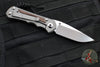 Chris Reeve Small Inkosi- Glass Blasted Titanium Finish- Natural Canvas Micarta Inlay- Drop Point Magnacut Steel Blade SIN-1118-006