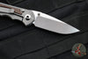 Chris Reeve Small Inkosi- Glass Blasted Titanium Finish- Natural Canvas Micarta Inlay- Drop Point Magnacut Steel Blade SIN-1118-006