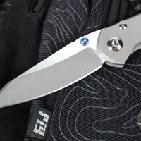 Chris Reeve Small Inkosi- Insingo Edge- Glass Blasted Titanium Finish- Magnacut Steel Blade SIN-1122