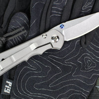 Chris Reeve Small Inkosi- Insingo Edge- Glass Blasted Titanium Finish- Magnacut Steel Blade SIN-1122