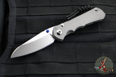 Chris Reeve Small Inkosi- Insingo Edge- Glass Blasted Titanium Finish- Magnacut Steel Blade SIN-1122