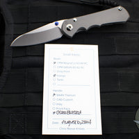 Chris Reeve Small Inkosi- Insingo Edge- Glass Blasted Titanium Finish- Magnacut Steel Blade SIN-1122