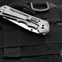 Chris Reeve Small Inkosi- Insingo Edge- Glass Blasted Titanium Finish- Black Micarta Inlay- Magnacut Steel Blade SIN-1124