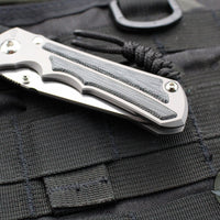 Chris Reeve Small Inkosi- Insingo Edge- Glass Blasted Titanium Finish- Black Micarta Inlay- Magnacut Steel Blade SIN-1124