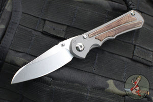 Chris Reeve Small Inkosi- Insingo Edge- Glass Blasted Titanium Finish- Natural Micarta Inlay- Magnacut Steel Blade SIN-1126