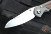 Chris Reeve Small Inkosi- Insingo Edge- Glass Blasted Titanium Finish- Natural Micarta Inlay- Magnacut Steel Blade SIN-1126