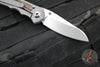 Chris Reeve Small Inkosi- Insingo Edge- Glass Blasted Titanium Finish- Natural Micarta Inlay- Magnacut Steel Blade SIN-1126