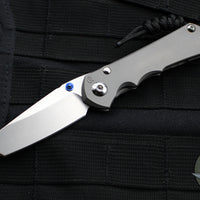 Chris Reeve Small Inkosi- Tanto Edge- Glass Blasted Titanium Finish- Magnacut Steel Blade SIN-1130