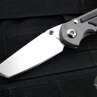 Chris Reeve Small Inkosi- Tanto Edge- Glass Blasted Titanium Finish- Black Micarta Inlay- Magnacut Steel Blade SIN-1132