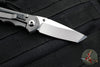 Chris Reeve Small Inkosi- Tanto Edge- Glass Blasted Titanium Finish- Black Micarta Inlay- Magnacut Steel Blade SIN-1132