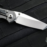 Chris Reeve Small Inkosi- Tanto Edge- Glass Blasted Titanium Finish- Black Micarta Inlay- Magnacut Steel Blade SIN-1132