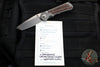 Chris Reeve Small Inkosi- Tanto Edge- Glass Blasted Titanium Finish- Natural Micarta Inlay- Magnacut Steel Blade SIN-1134