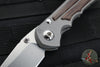 Chris Reeve Small Inkosi- Tanto Edge- Glass Blasted Titanium Finish- Natural Micarta Inlay- Magnacut Steel Blade SIN-1134