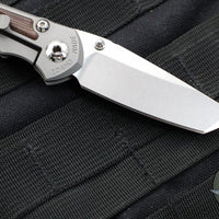 Chris Reeve Small Inkosi- Tanto Edge- Glass Blasted Titanium Finish- Natural Micarta Inlay- Magnacut Steel Blade SIN-1134