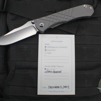 Chris Reeve Umnumzaan- Drop Point- Glass Blasted Titanium Handle- Stonewash Magnacut Steel Blade UMN-1012