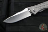 Chris Reeve Umnumzaan- Drop Point- Glass Blasted Titanium Handle- Stonewash Magnacut Steel Blade UMN-1012