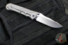 Chris Reeve Umnumzaan- Drop Point- Glass Blasted Titanium Handle- Stonewash Magnacut Steel Blade UMN-1012