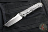 Chris Reeve Umnumzaan- LEFT HANDED- Tanto Edge- Glass Blasted Titanium Handle-Stonewash Magnacut Blade UMN-1015