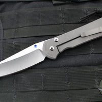 Chris Reeve Large Sebenza 31- LEFT HANDED- Insingo Edge- Sandblasted Titanium Handle- Stonewash Magnacut Blade L31-1009