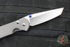 Chris Reeve Large Sebenza 31- LEFT HANDED- Tanto Edge- Sandblasted Finished Titanium- Stonewash Magnacut Blade L31-1011