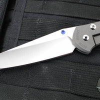 Chris Reeve Large Sebenza 31- LEFT HANDED- Tanto Edge- Sandblasted Finished Titanium- Stonewash Magnacut Blade L31-1011