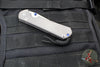 Chris Reeve Large Sebenza 31- LEFT HANDED- Tanto Edge- Sandblasted Finished Titanium- Stonewash Magnacut Blade L31-1011