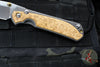 Chris Reeve Large Sebenza 31- Insingo Edge- Glass Blasted- Box Elder Wood Inlay- Stonewash Magnacut Blade L31-1126 v2