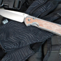 Chris Reeve Large Sebenza 31- Natural Micarta Inlay- Drop Point Blade L31-1212 In Magnacut