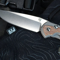 Chris Reeve Large Sebenza 31- Natural Micarta Inlay- Drop Point Blade L31-1212 In Magnacut