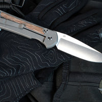 Chris Reeve Large Sebenza 31- Natural Micarta Inlay- Drop Point Blade L31-1212 In Magnacut
