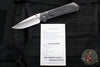 Chris Reeve Large Sebenza 31- Drop Point- Glass Blasted Finished Titanium Handle- Black Micarta Inlay- Stonewash Magnacut Blade- Silver Hardware L31-1652
