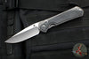 Chris Reeve Large Sebenza 31- Drop Point- Glass Blasted Finished Titanium Handle- Black Micarta Inlay- Stonewash Magnacut Blade- Silver Hardware L31-1652