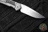 Chris Reeve Large Sebenza 31- Drop Point- Glass Blasted Finished Titanium Handle- Black Micarta Inlay- Stonewash Magnacut Blade- Silver Hardware L31-1652
