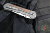 Chris Reeve- Large Inkosi- Tanto Edge- Glass Blasted Titanium Handle- Natural Micarta Inlays- Magnacut Steel Blade LIN-1134