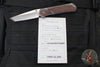 Chris Reeve Small Sebenza 31- Glass Blasted Titanium- Natural Micarta Inlay- Tanto Edge Blade S31-1234 in CPM MAGNACUT