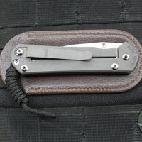 Chris Reeve Small Sebenza 31- LEFT HANDED- Plain Drop Point- Unique Graphic Handle- Stonewash Magnacut Blade S31-1401-0004