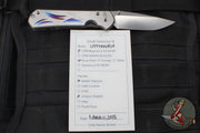 Chris Reeve Small Sebenza 31- LEFT HANDED- Plain Drop Point- Unique Graphic Handle- Stonewash Magnacut Blade S31-1401-0004