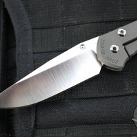 Chris Reeve Small Sebenza 31- LEFT HANDED- Plain Drop Point- Unique Graphic Handle- Stonewash Magnacut Blade S31-1401-0004