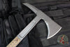 RMJ Tactical Kestrel Feather 13" Tomahawk- Tungsten Finished- Hyena Brown G-10 Handle