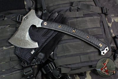 RMJ Berserker- Acid Etched- Black G-10 Handle