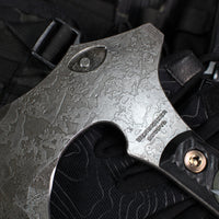 RMJ Berserker- Acid Etched- Black G-10 Handle