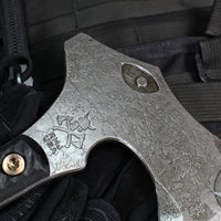 RMJ Berserker- Acid Etched- Black G-10 Handle