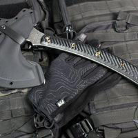 RMJ Berserker- Acid Etched- Black G-10 Handle