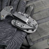 RMJ Tactical BUB- Back Up Push Dagger- Double Edge- Graphite Black Finished Magnacut Steel- Black G-10