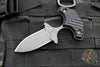 RMJ Tactical BUB- Back Up Push Dagger- Double Edge- Tungsten Finish- Black G-10