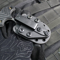 RMJ Tactical BUB- Back Up Push Dagger- Double Edge- Tungsten Finished Magnacut Steel- Black G-10
