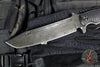 RMJ Tactical- Combat Asia- Black G-10 Handle- Acid Etched Finished Blade